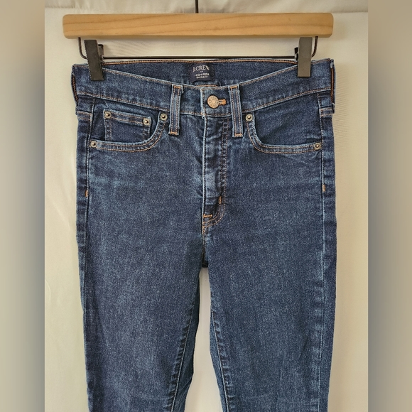 J. Crew High Rise Skinny Jeans Dark Wash, size 27 - Picture 4 of 10